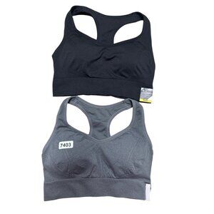 Seamless racer back sports bra padded set 2 nwt medium
